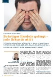 Vorschauseite 1: Erste Hilfe bei Augenunfällen. Sofortiges Handeln gefragt – jede Sekunde zählt.