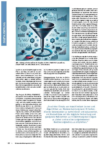 Vorschauseite 2: KI-gestützte Analyse und Visualisierung pandemischer Lagen (AI-DAVis PANDEMICS)