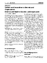 Vorschauseite 1: Vielfalt und Gesundheit in Betrieb und Organisation