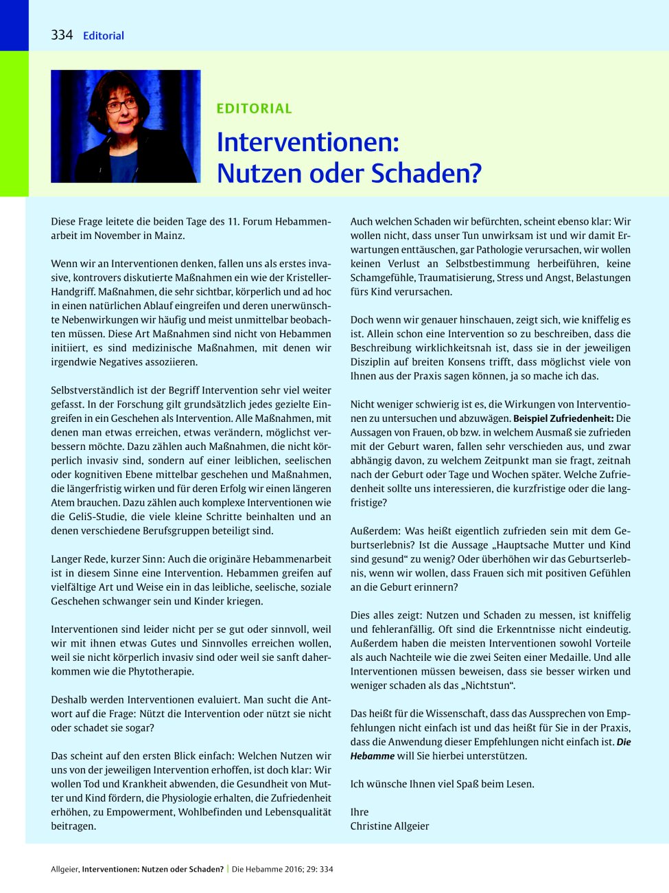 Vorschauseite 1: Interventionen: Nutzen oder Schaden?