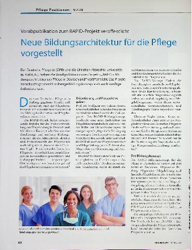 Vorschauseite 1: Neue Bildungsarchitektur für die Pflege vorgestellt