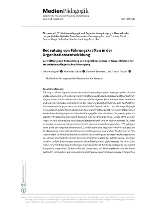 Vorschauseite 1: Bedeutung von Führungskräften in der Organisationsentwicklung