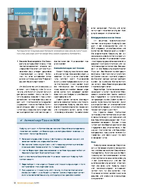 Vorschauseite 3: Nudging im Arbeitsschutz und im BGM Subtile Beeinflussung