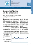 Vorschauseite 1: Gespanntes Warten auf das Unbekannte