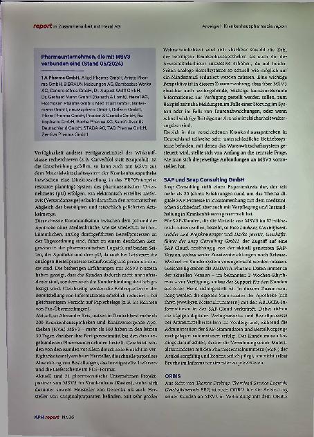 Vorschauseite 2: Digitalisierung der Krankenhausapotheken durch MSV3