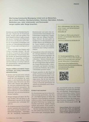 Vorschauseite 4: Von der Hospizbewegung zur Caring Community. Warum Sorge gemeinschaftlich organisiert werden muss