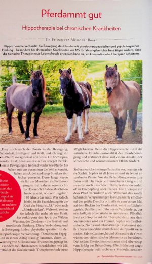Vorschauseite 1: Pferdammt gut Hippotherapie bei chronischen Krankheiten