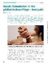 Vorschauseite 1: Basale Stimulation in der pädiatrischen Pflege - kompakt