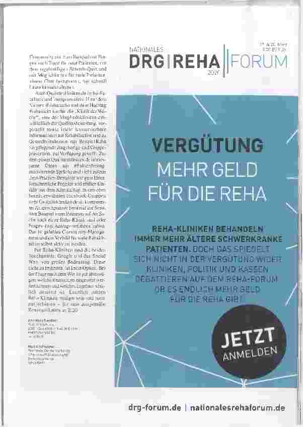 Vorschauseite 4: Mehr Präsenz im Netz: Kliniken sichtbarer machen.