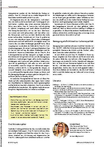 Vorschauseite 3: Das große rote Sofa Wenn Physiotherapie mehr ist als nur Bewegung
