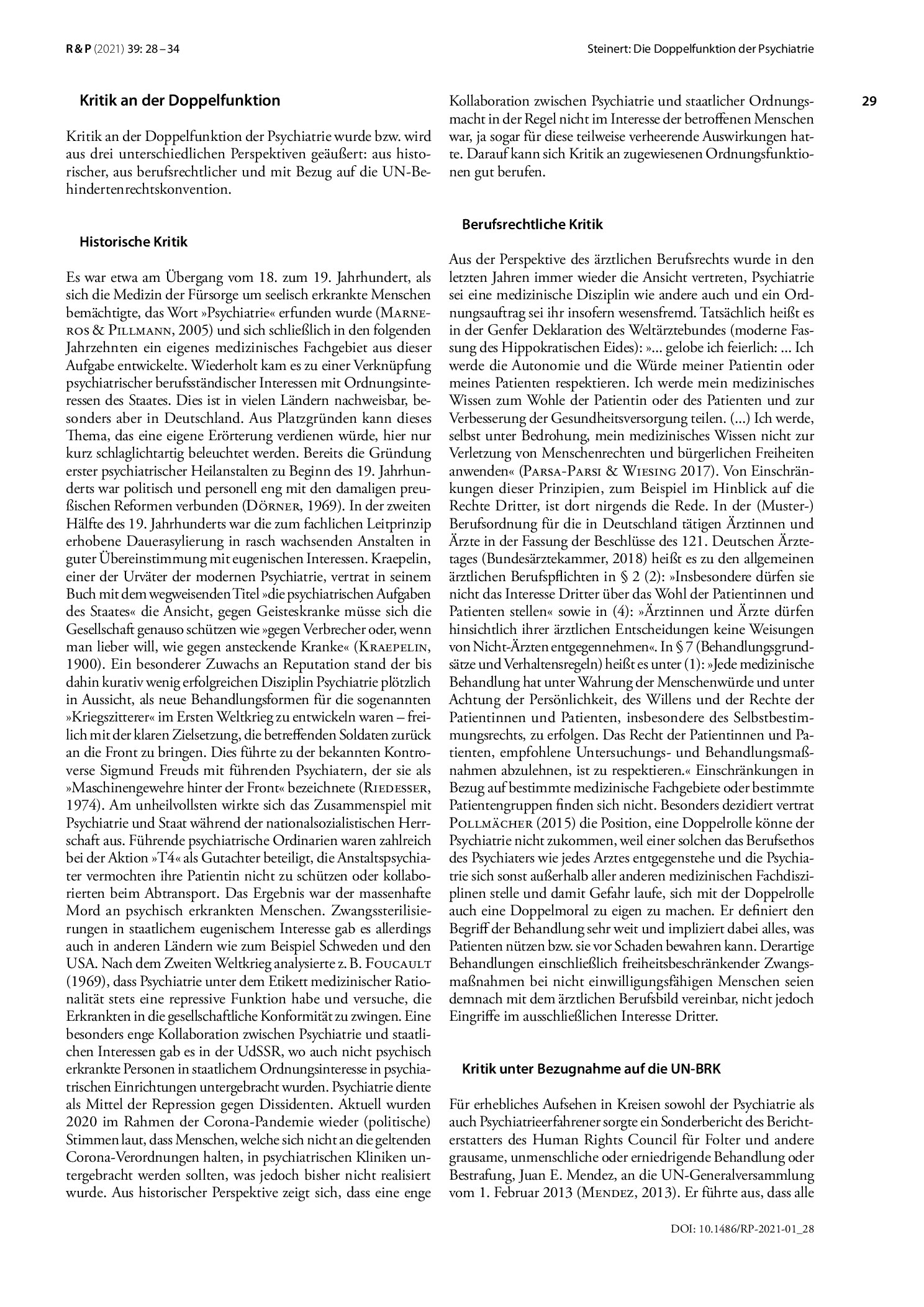 Vorschauseite 2: Die Doppelfunktion der Psychiatrie