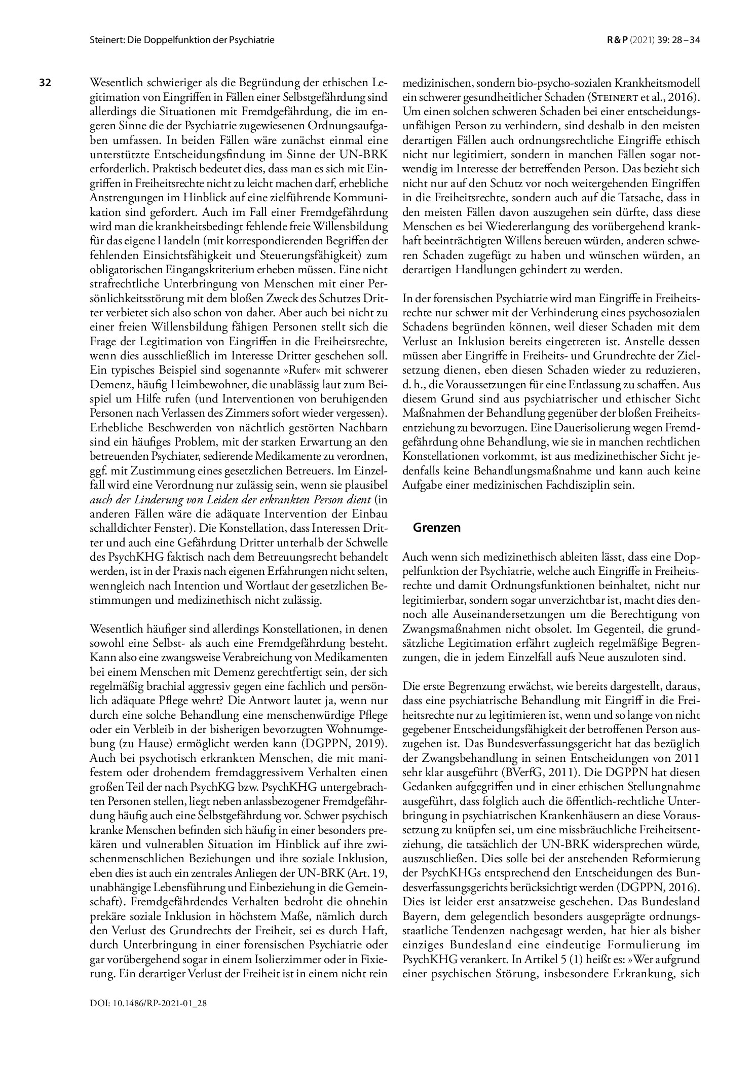 Vorschauseite 5: Die Doppelfunktion der Psychiatrie