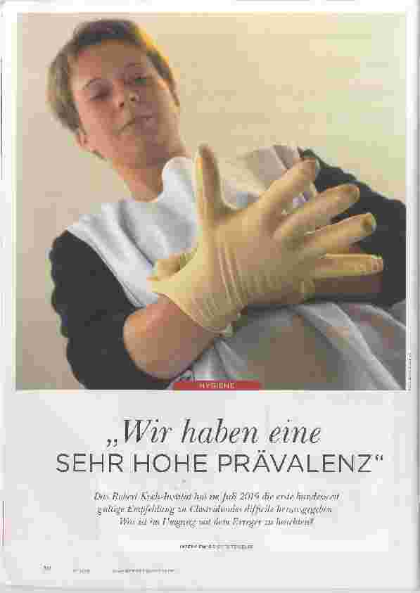 Vorschauseite 1: „Wir haben eine SEHR HOHE PRÄVALENZ.“