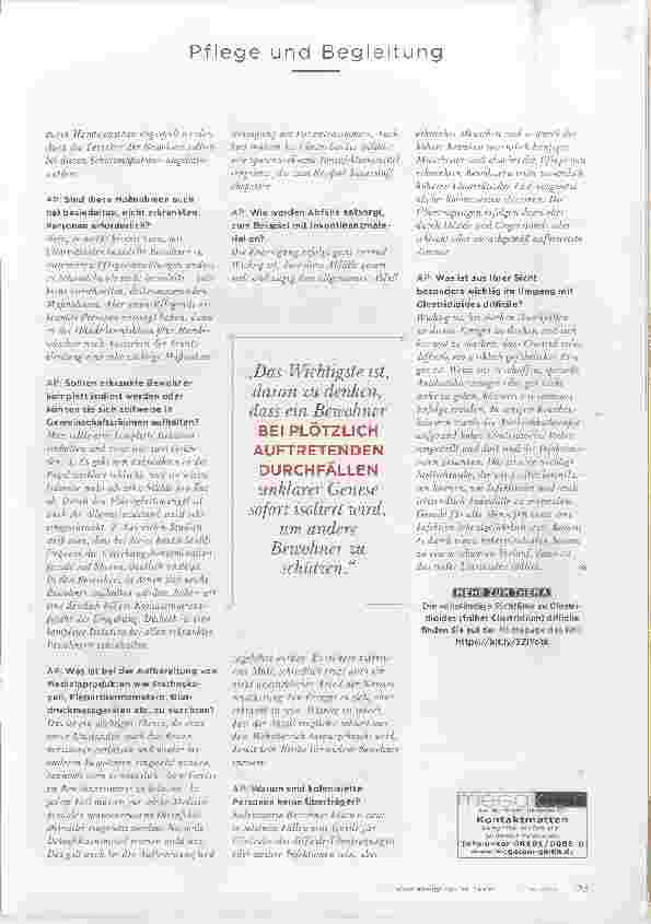 Vorschauseite 4: „Wir haben eine SEHR HOHE PRÄVALENZ.“