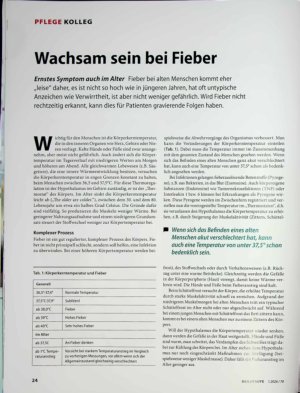 Vorschauseite 1: Wachsam sein bei Fieber