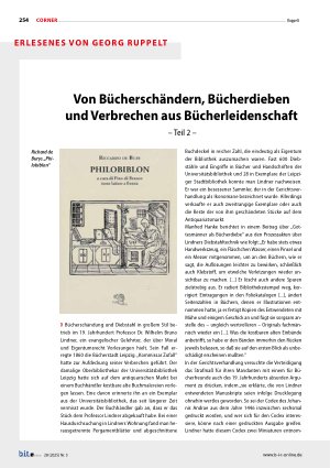 Vorschauseite 1: Von Bücherschändern, Bücherdieben und Verbrechen aus Bücherleidenschaft – Teil 2 –