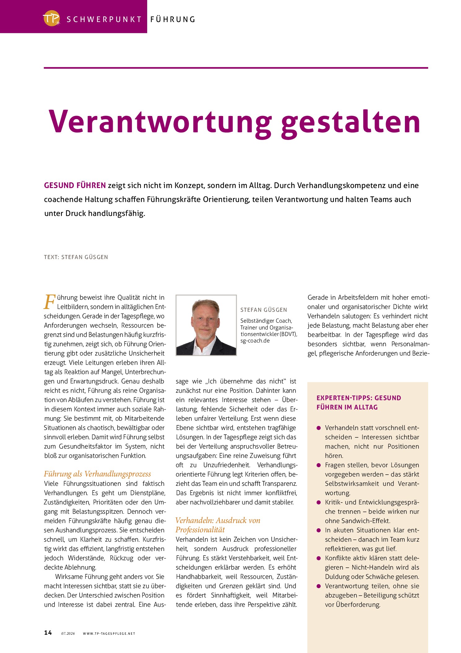 Vorschauseite 1: Verantwortung gestalten
