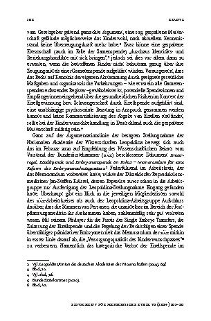 Vorschauseite 2: Aktuelle ethische Empfehlungen: Werden die Steine ins Rollen gebracht?