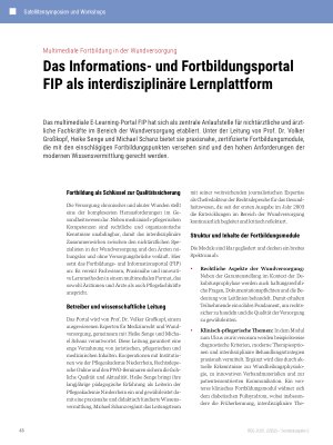Vorschauseite 1: Das Informationsund Fortbildungsportal FIP als interdisziplinäre Lernplattform