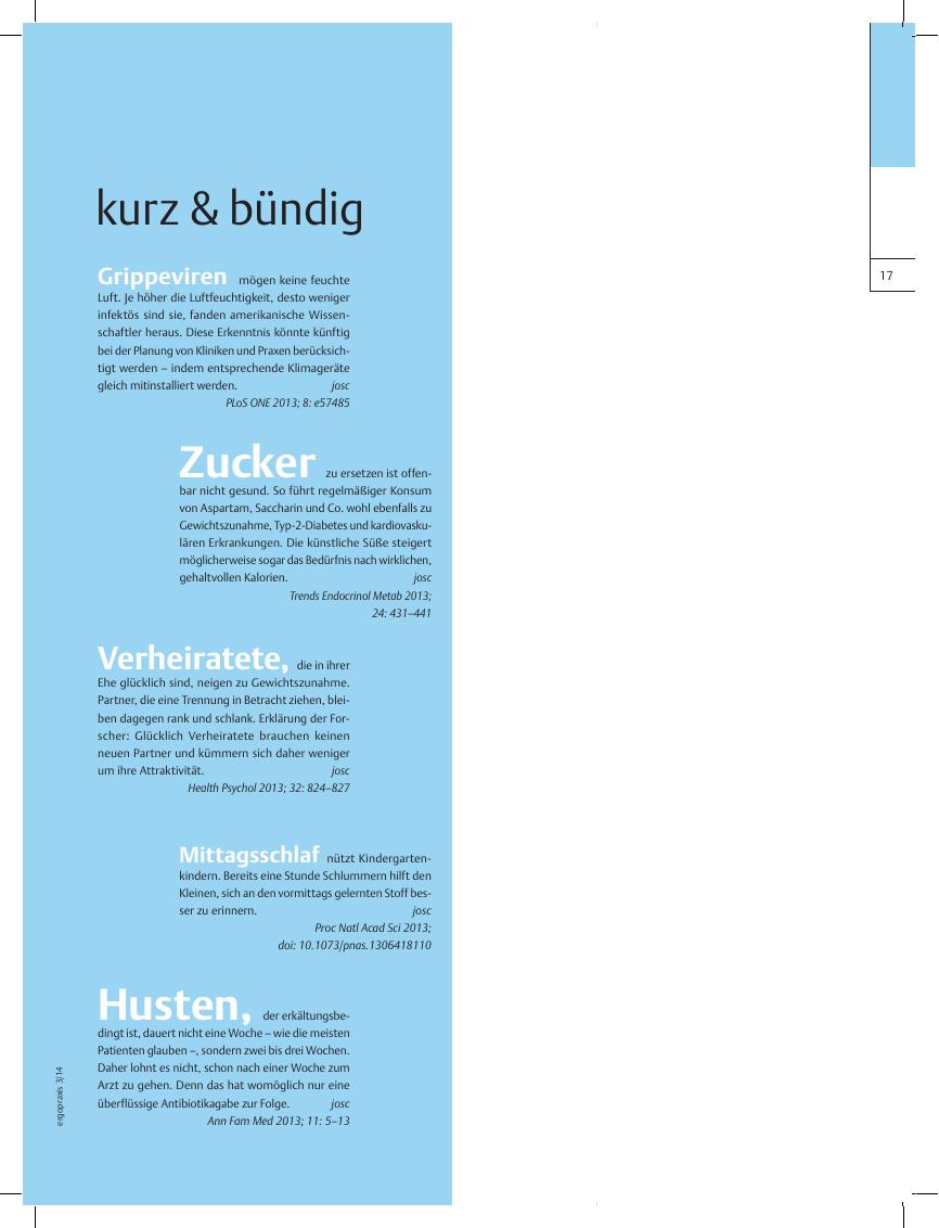 Vorschauseite 1: kurz & bündig
