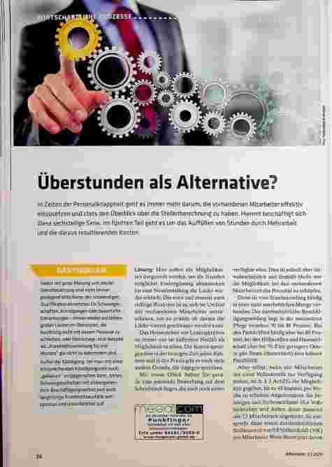 Vorschauseite 1: Überstunden als Alternative?