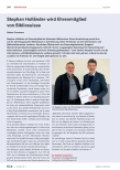 Vorschauseite 1: Stephan Holländer wird Ehrenmitglied von Bibliosuisse.