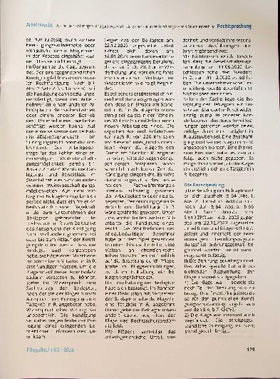 Vorschauseite 3: Zu einer betriebsbedingten Kündigung wegen Schließung einer stationären Einrichtung in einem Einrichtungsverbund.