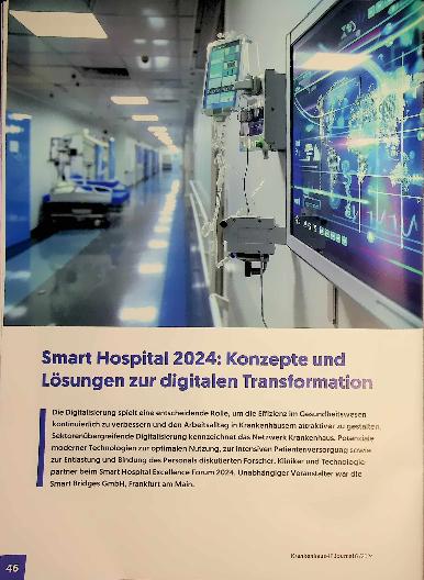 Vorschauseite 1: Smart Hospital 2024: Konzepte und Lösungen zur digitalen Transformation