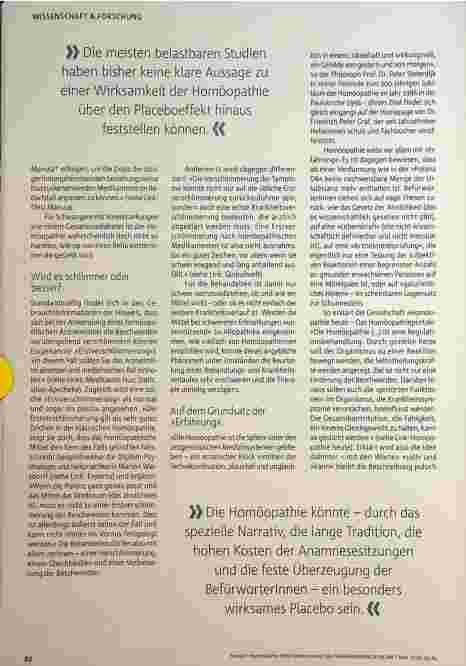 Vorschauseite 4: Homöopathie ohne Nebenwirkung?