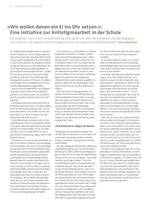 Vorschauseite 1: »Wir wollen denen ein Ei ins Ohr setzen. «: Eine Initiative zur Antistigmaarbeit in der Schule