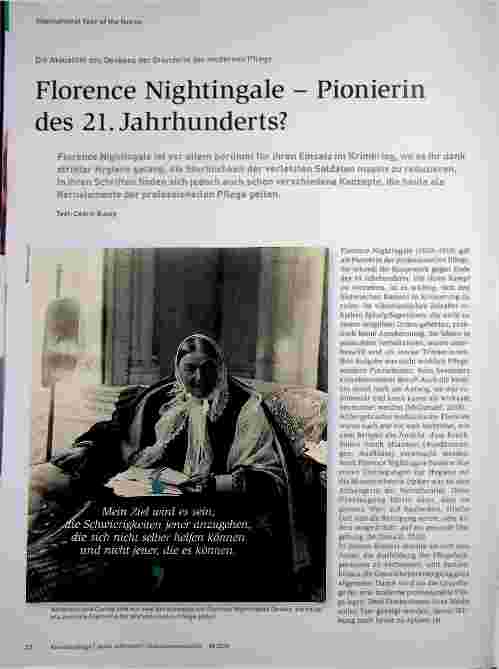 Vorschauseite 1: Florence Nightingale - Pionierin des 21. Jahrhunderts?