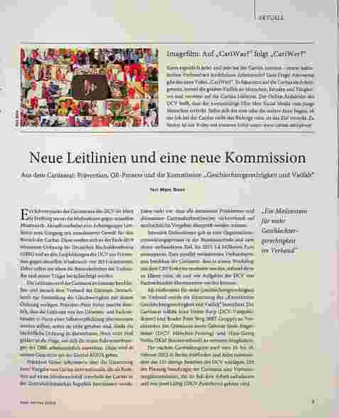 Vorschauseite 1: Neue Leitlinien und eine neue Kommission