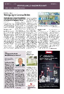 Vorschauseite 1: Reinigung in Corona-Zeiten