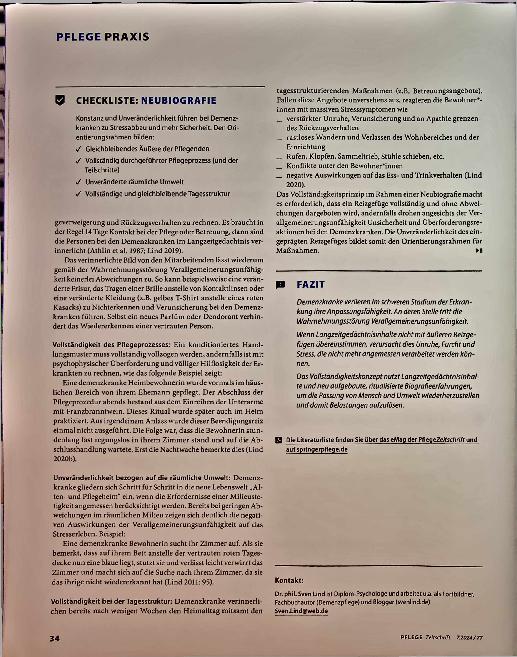 Vorschauseite 3: Vollständigkeitskonzept vereint Altund Neubiografie.