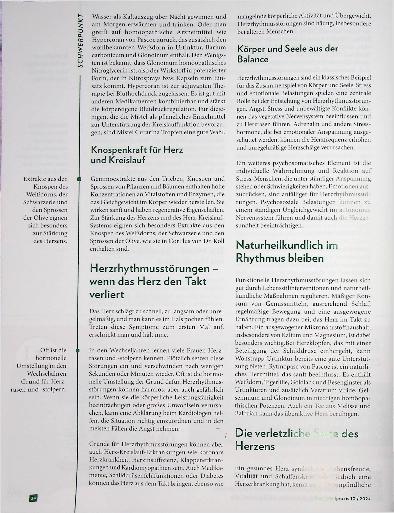 Vorschauseite 3: Wenn es ans Herz geht. In einem gesunden Herz tanzt die Seele.