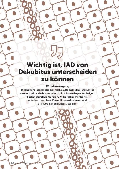 Vorschauseite 1: Wichtig ist, IAD von Dekubitus unterscheiden zu können