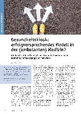 Vorschauseite 1: Gesundheitskiosk: Erfolgversprechendes Modell in der (ambulanten) Medizin?