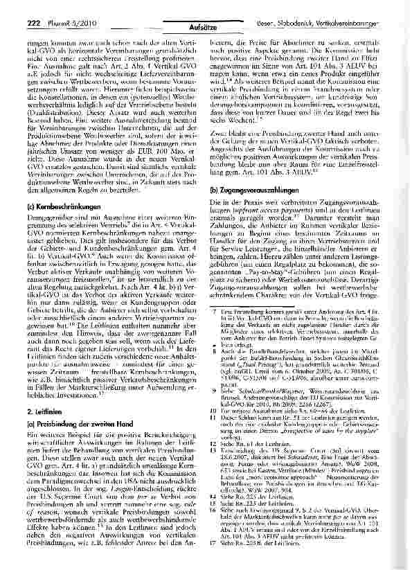 Vorschauseite 2: Die neue Gruppenfreistellungsverordnung für Vertikalvereinbarungen — Auswirkungen auf die Pharmaindustrie