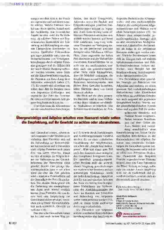 Vorschauseite 3: Therapeutischer Nihilismus fehl am Platz