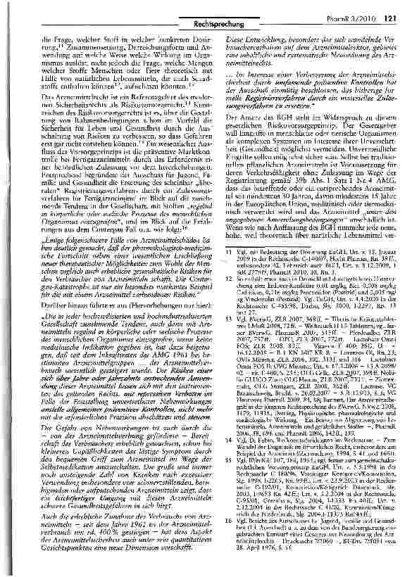 Vorschauseite 5: Abgrenzung Arzneimittel/Lebensmittel (Zimt-Präparate)