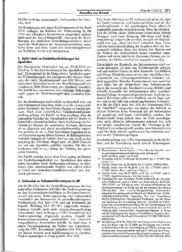 Vorschauseite 2: Kommission: Überarbeitung der Transparenzrichtfinie