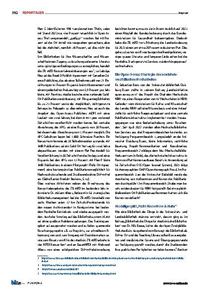 Vorschauseite 3: Nähkurs in der Medizinbibliothek Medizinische Fachbibliotheken setzen auf innovative studienbegleitende und forschungsnahe Angebote. Bericht von der AGMB-Tagung 2024, 16. bis 18.…