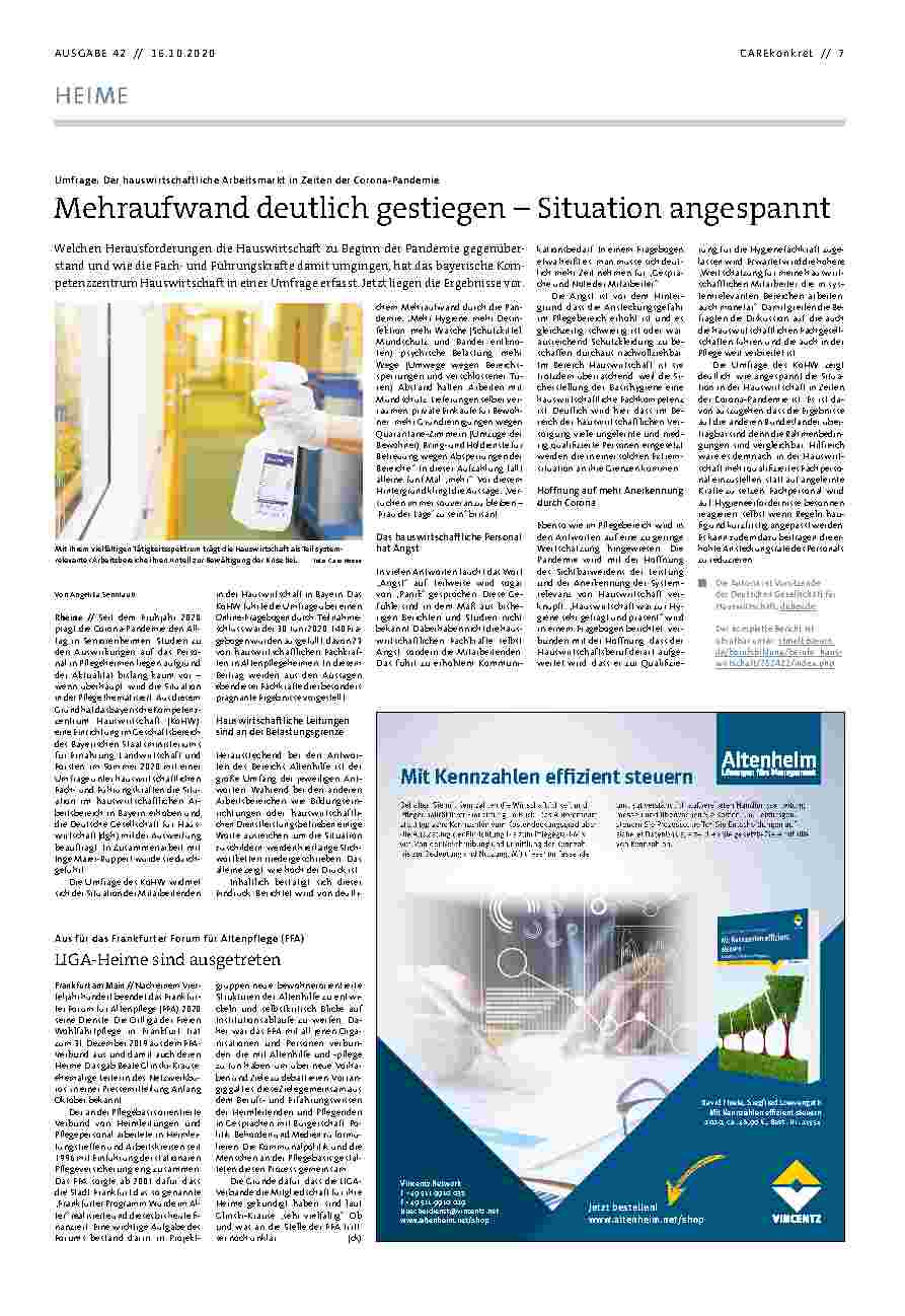 Vorschauseite 1: Mehraufwand deutlich gestiegen – Situation angespannt