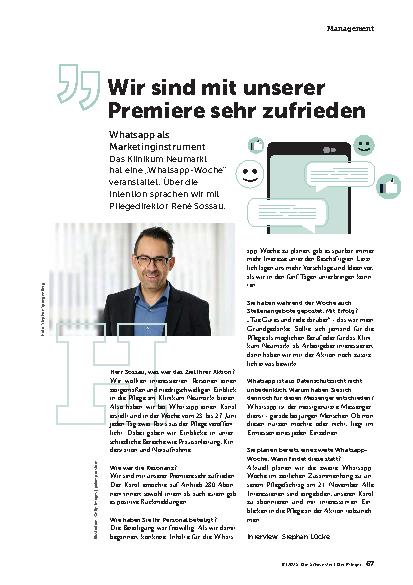 Vorschauseite 1: Wir sind mit unserer Premiere sehr zufrieden