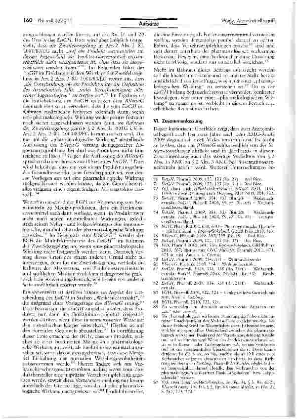 Vorschauseite 5: Vier Streitpunkte zum Arzneimittelbegriff in der aktuellen Rechtsprechung