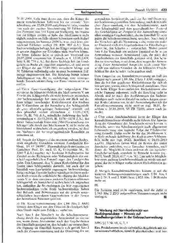 Vorschauseite 5: Antrag auf Erteilung der Auskunft über die Wirkweise des Arzneimittels gemäß § 84a AMGAMG § 84a; ZPO § 256; BGB §§ 166, 195, 199 I, 204