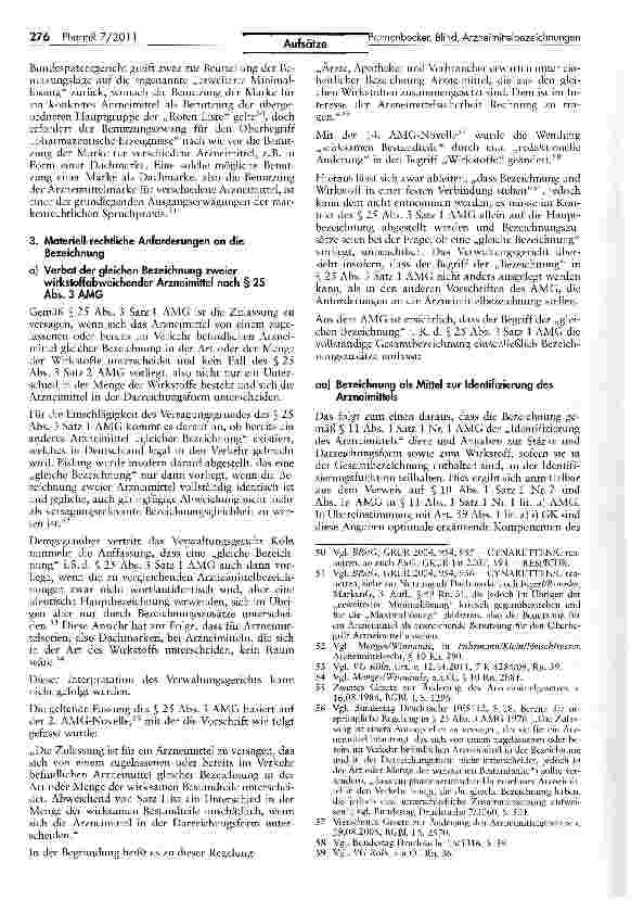 Vorschauseite 5: Eingriffsbefugnisse der Bundesoberbehörden bei Arzneimittelbezeichnungen