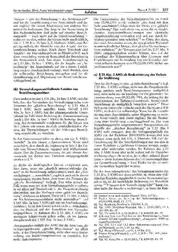 Vorschauseite 6: Eingriffsbefugnisse der Bundesoberbehörden bei Arzneimittelbezeichnungen