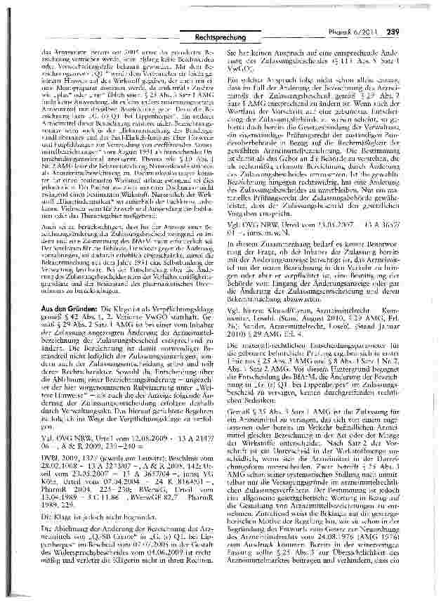 Vorschauseite 2: Zur Zulässigkeit einer Dachmarke AMG S 29 II 1