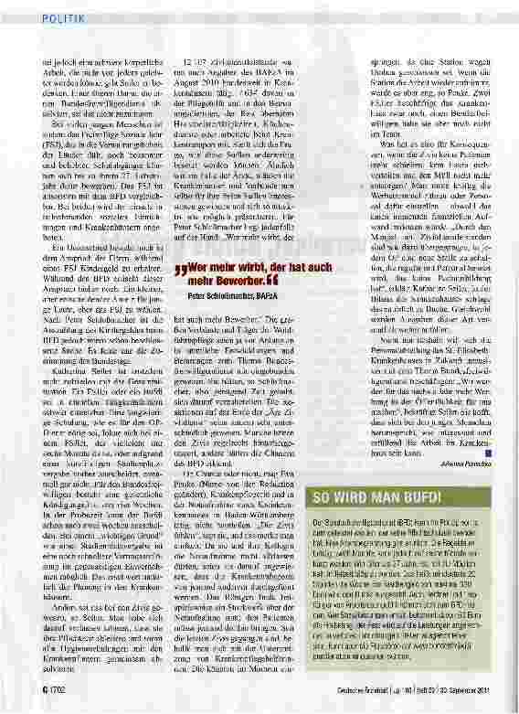 Vorschauseite 2: Zivis vermisst, Bufdis gesucht